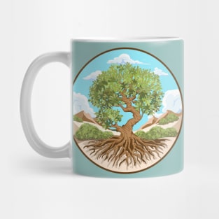 Olive tree Peace symbol in a free Palestine Land Mug